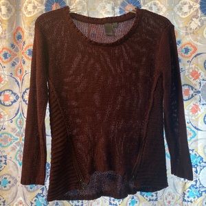 Quinn double zip crew neck sweater